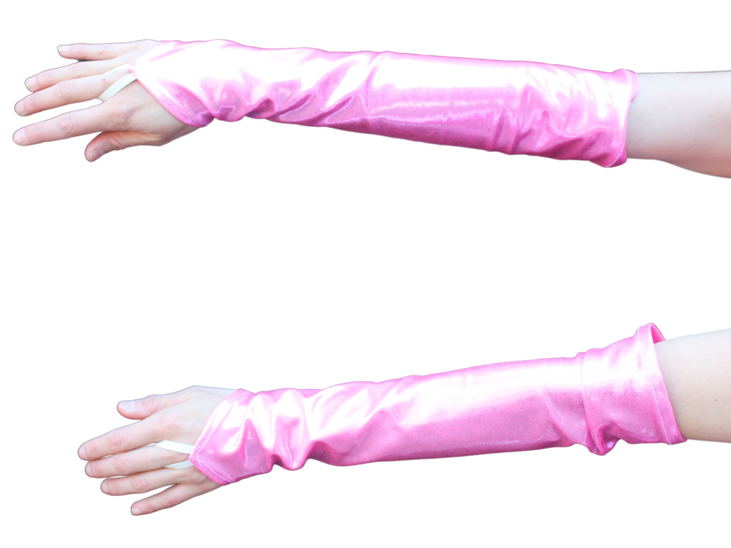 The VM Long Sparkly Pointe Gloves