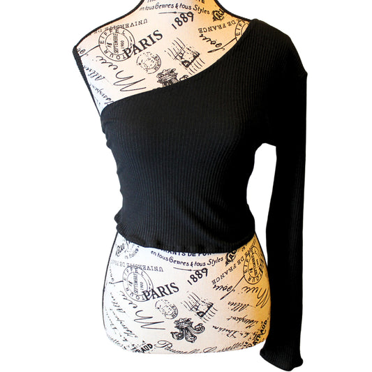 The VM One Sleeve Crop  Top