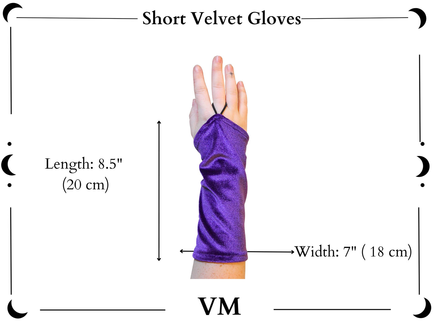 The VM Short Velvet Pointe Gloves