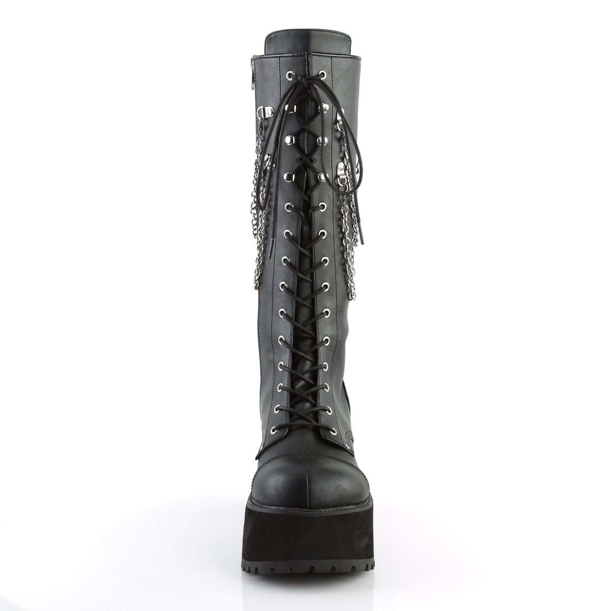 Demonia Platform Boots - Ranger 303 Lace-up Platform Boot with Chains