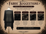 Gothic Tunic PDF Sewing Pattern – Beginner Batwing Top Pattern