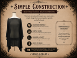 Gothic Tunic PDF Sewing Pattern – Beginner Batwing Top Pattern