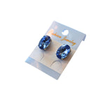 CLEARANCE Blue Gem Stud Earrings