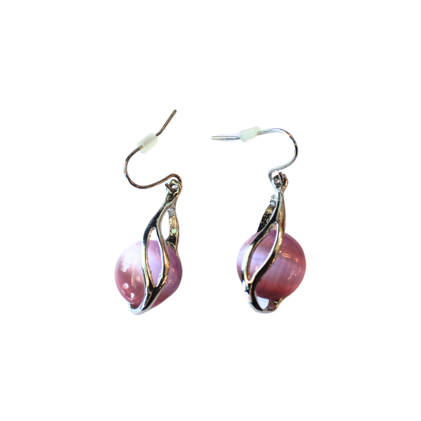 CLEARANCE Pink Dangly Earrings