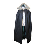 The VM Canvas Cotton Lined Cloak with Faux Fur Hood