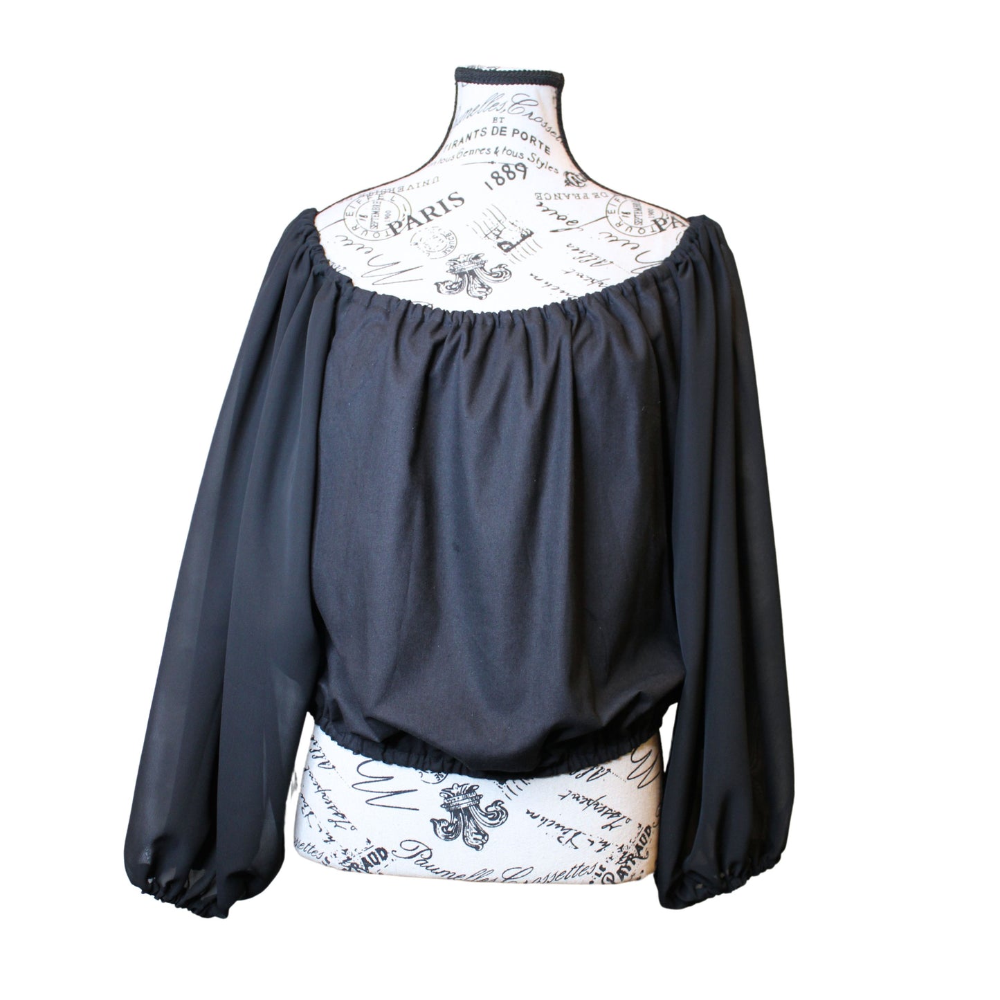 The VM Cropped Peasant Blouse