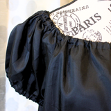 Satin Peasant Blouse
