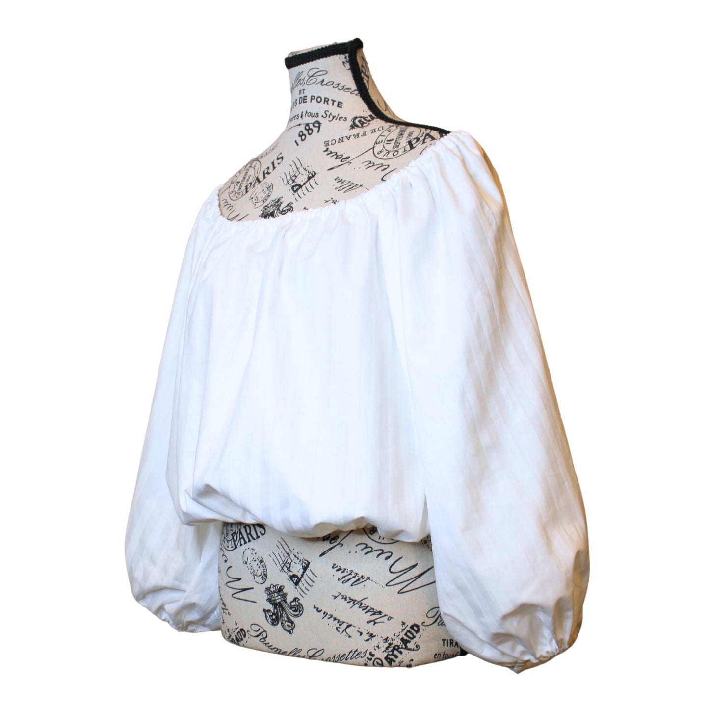 The VM Cropped Peasant Blouse