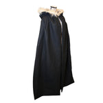 The VM Canvas Cotton Lined Cloak with Faux Fur Hood