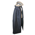 The VM Canvas Cotton Lined Cloak with Faux Fur Hood