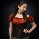 Satin Peasant Blouse