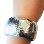CLEARANCE Wide Silver Bracelet