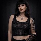 Black Lace Crop Top