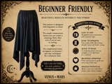 Asymmetrical Skirt PDF Sewing Pattern – Beginner Handkerchief Skirt Pattern