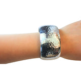 CLEARANCE Wide Silver Bracelet