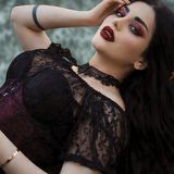 Lace Peasant Blouse