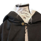 The VM Canvas Cotton Lined Cloak with Faux Fur Hood