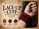 Gothic Lace-Up Cuff PDF Sewing Pattern | Beginner Wrist Cuff Pattern