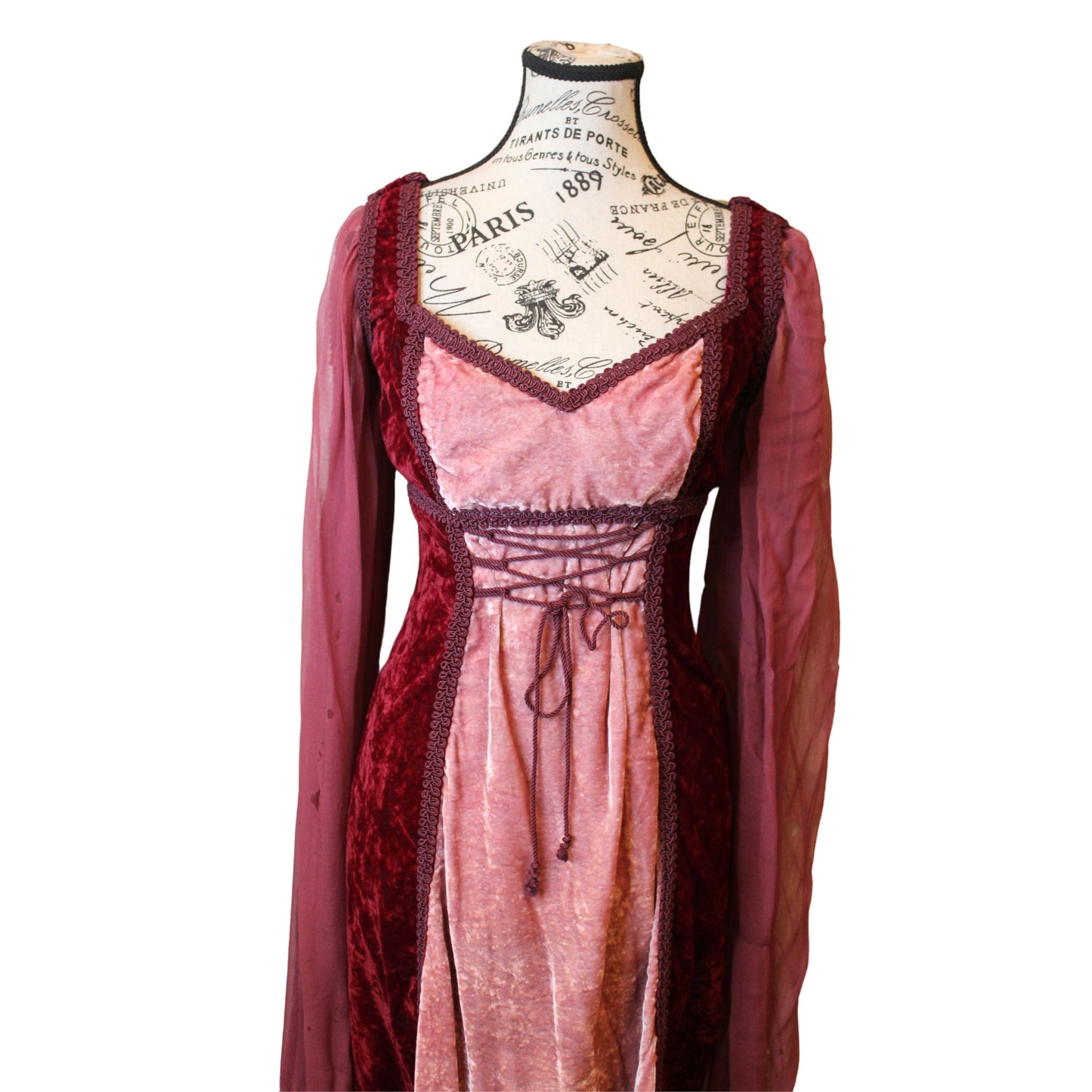 SALE The VM Wine and Pink Gown