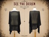 Gothic Tunic PDF Sewing Pattern – Beginner Batwing Top Pattern