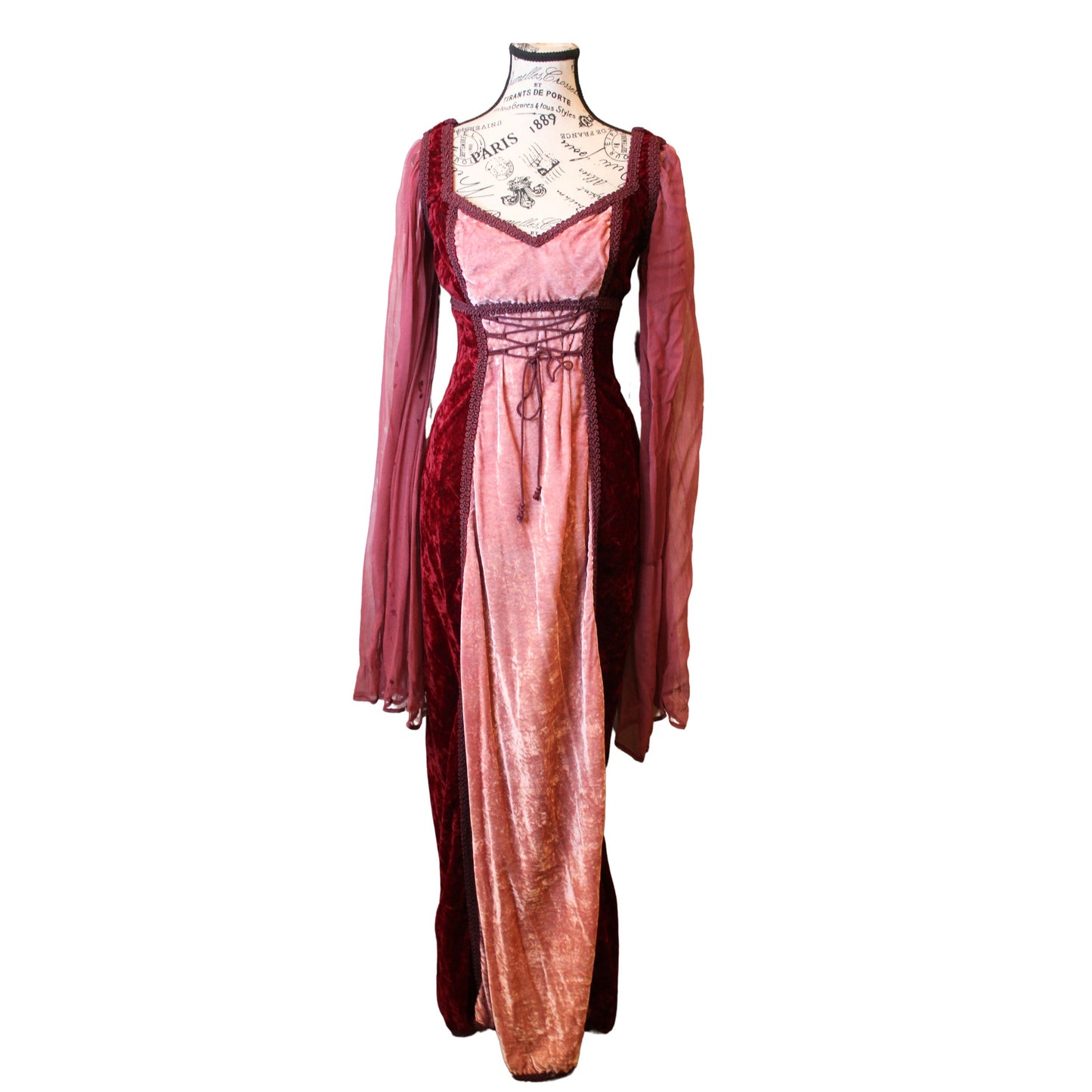 SALE The VM Wine and Pink Gown