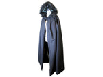 The VM Canvas Cotton Lined Cloak with Faux Fur Hood