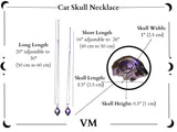 The VM Gothic Cat Skull Necklace - Stainless Steel