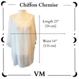 Chiffon Chemise with Bishop Sleeves