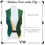 The VM Holster Vest with Lace Up Back and Clip Front