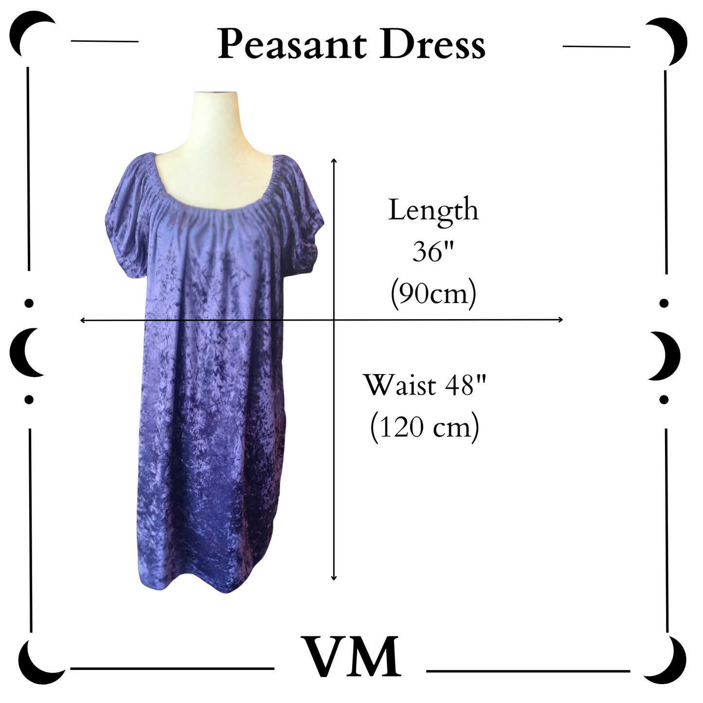 The VM Velvet Peasant Dress