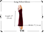 The VM Long Velvet Pointe Gloves