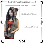 The VM Festival Faux Fur Animal Hood