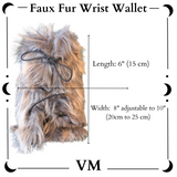 The VM Faux Fur Wrist Wallet Cuff