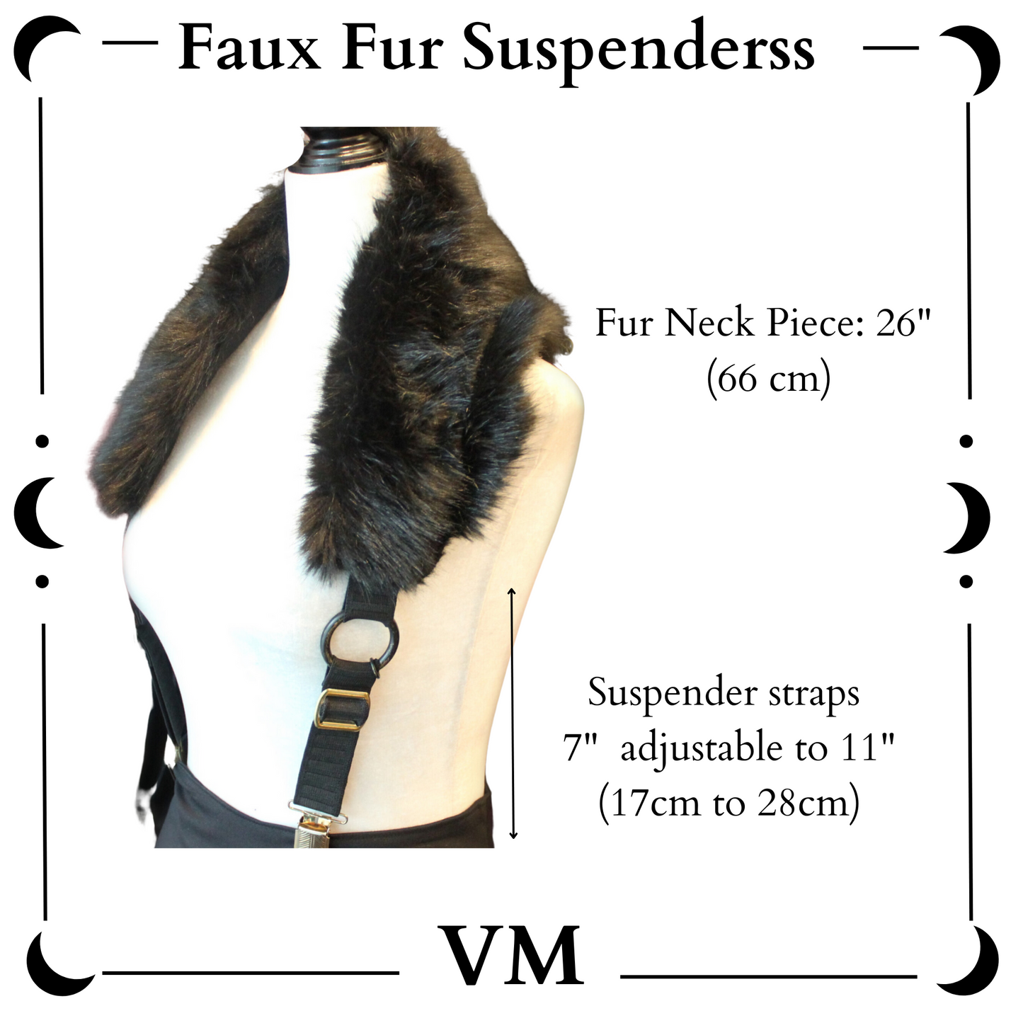 The VM Faux Fur Suspenders
