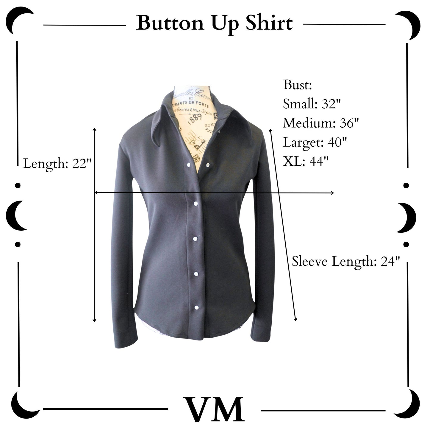 The VM Gothic Button Up Shirt