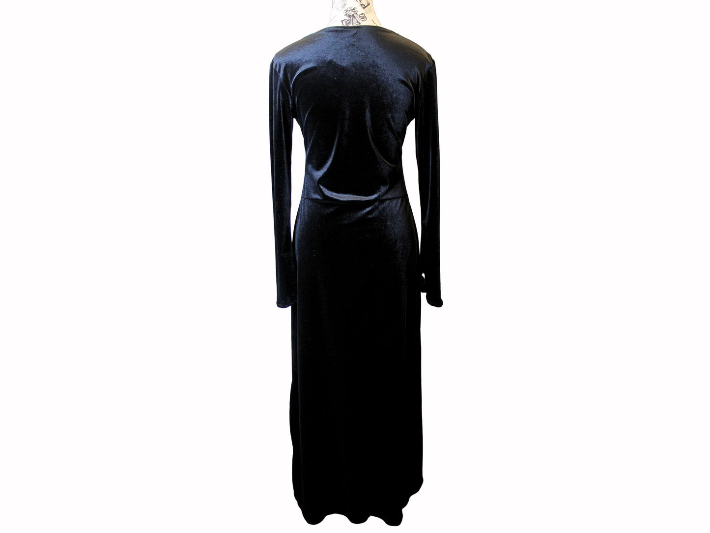 The VM Long Velvet Vamp Dress
