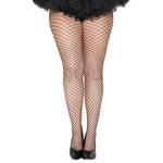 Plus Size Mini Diamond Net Spandex Pantyhose