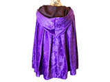 The VM Short Crushed Velvet Cloak