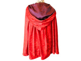 The VM Short Crushed Velvet Cloak