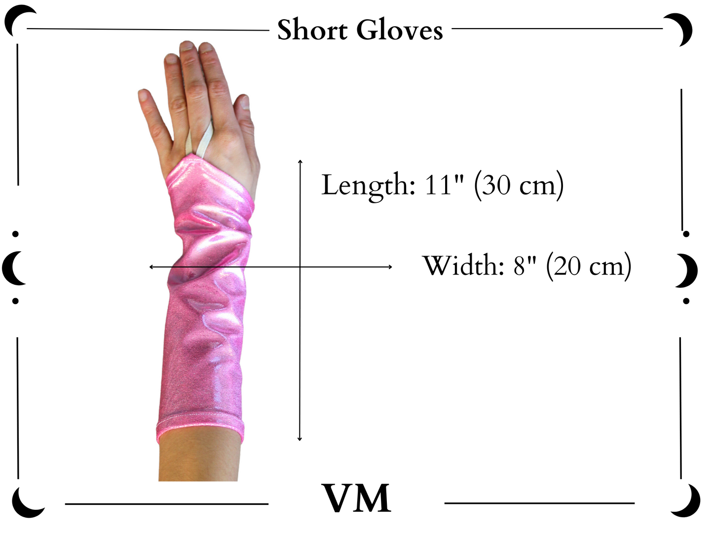 The VM Long Sparkly Pointe Gloves