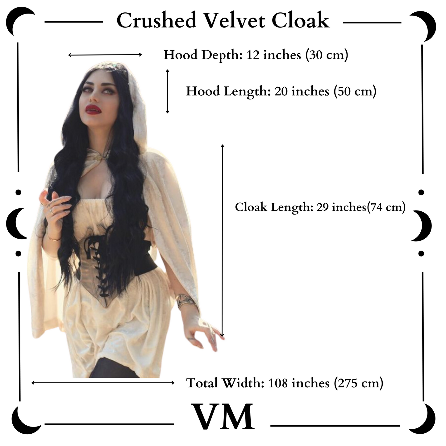 The VM Short Crushed Velvet Cloak