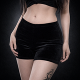 Black Velvet Tap Shorts