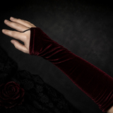Long Velvet Pointe Gloves