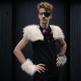 Faux Fur Shoulder Holster Epaulets