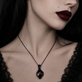 Gothic Cat Skull Necklace - Stainless Steel
