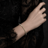 Geometric Gold Bangle