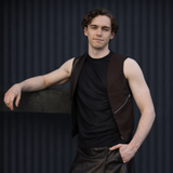 Canvas Holster Vest with Lace Up Back