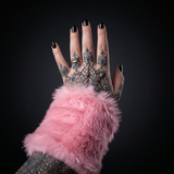 Faux Fur Wrist Wallet Cuff