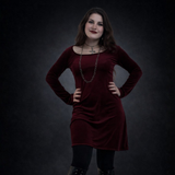 Short Velvet Vamp Dress