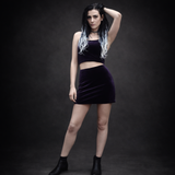 Velvet Mini Skirt